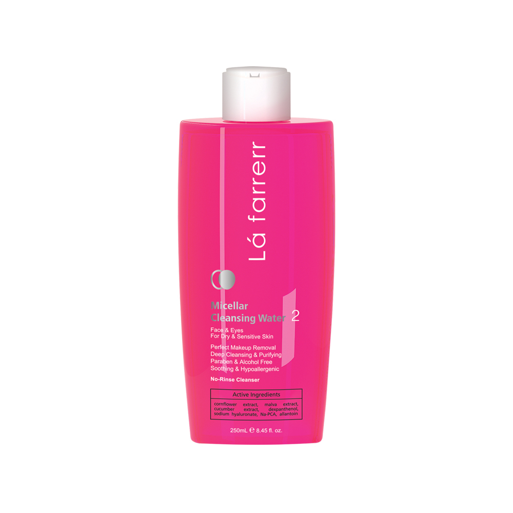 تصویر میسلار واتر لافارر  مناسب پوست خشک و حساس کد ۲ حجم ۲۵۰ میل